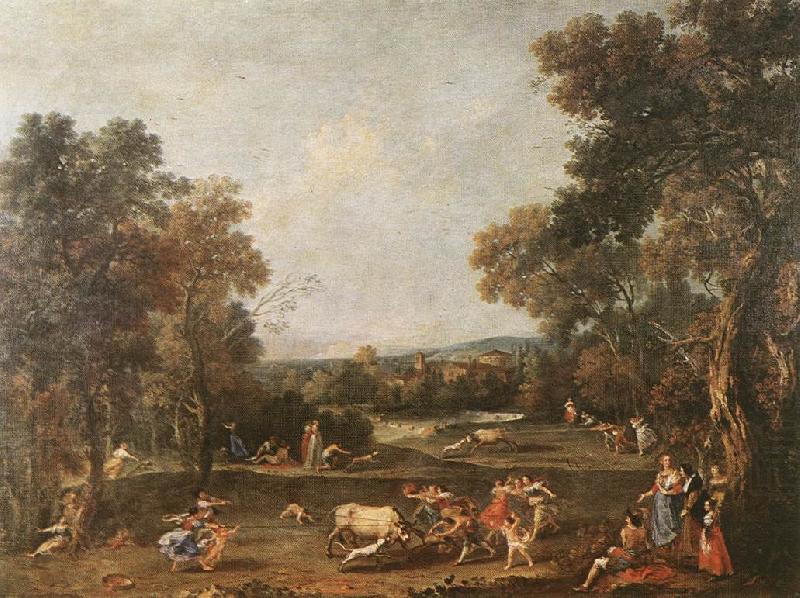 ZUCCARELLI  Francesco Bull-Hunting china oil painting image